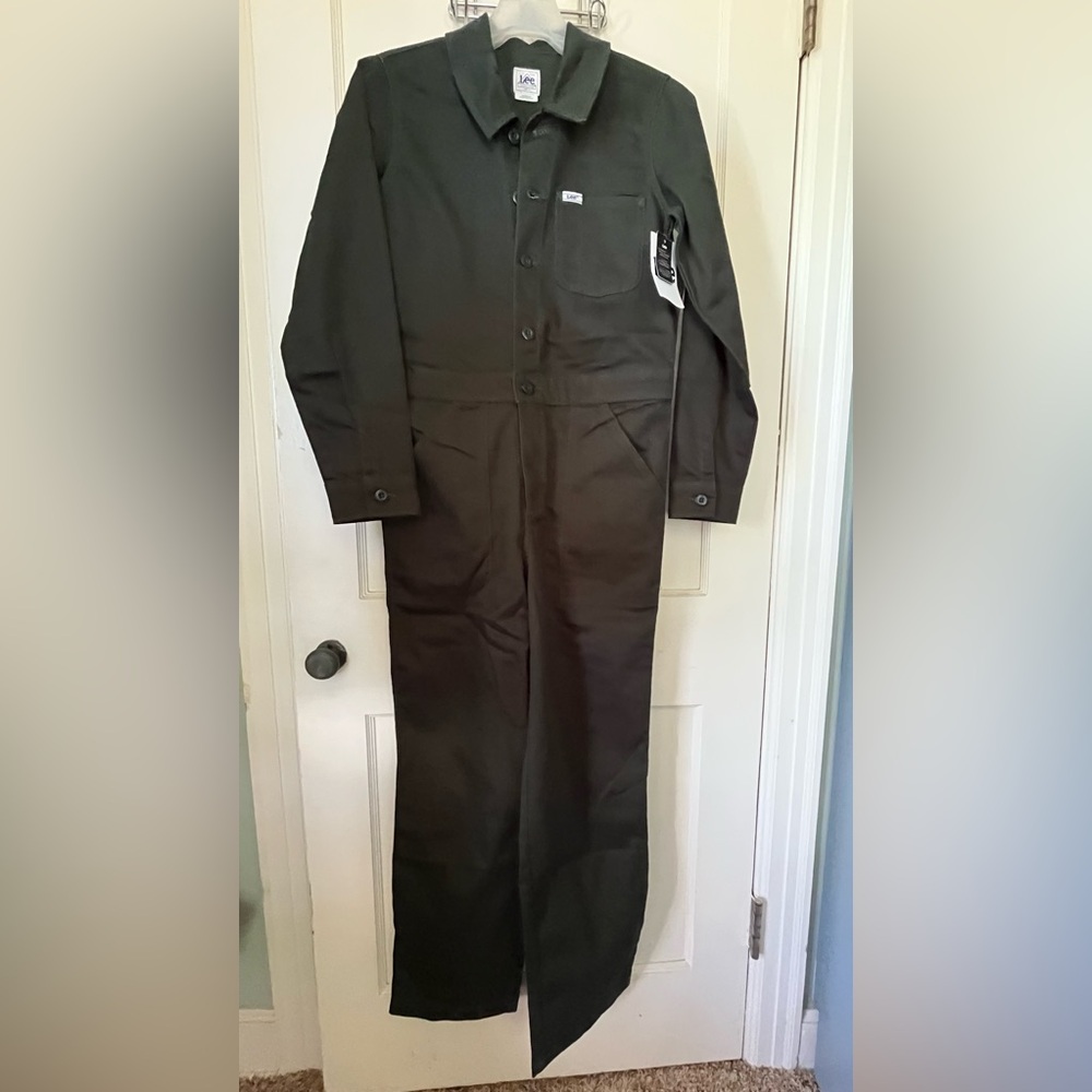 Lee Dark Green Chetopa Twill Workwear Jumpsuit.